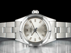 Rolex Oyster Perpetual Lady 24 Argento Oyster 6718 Silver Lining 